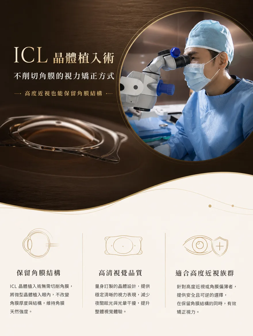 眼內鏡片植入術（ICL）